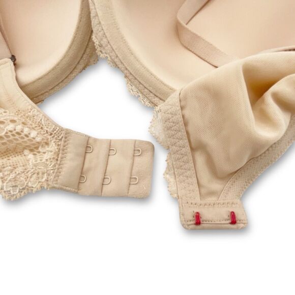 NWT Spanx 34DD Lightly Lined Demi Bra Soft Nude Lace Trim Convertible #30029R - Picture 4 of 7